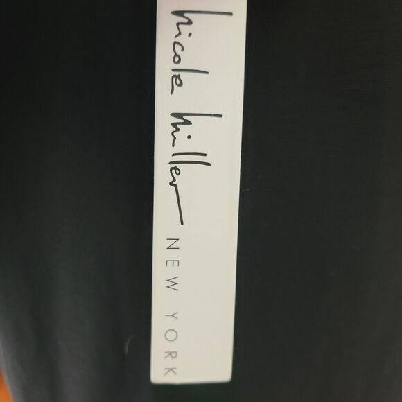 New NICOLE MILLER Woman's (M) Black Knit w/Pearl Embellishment 3/4 Sleeve Dress - Picture 12 of 13